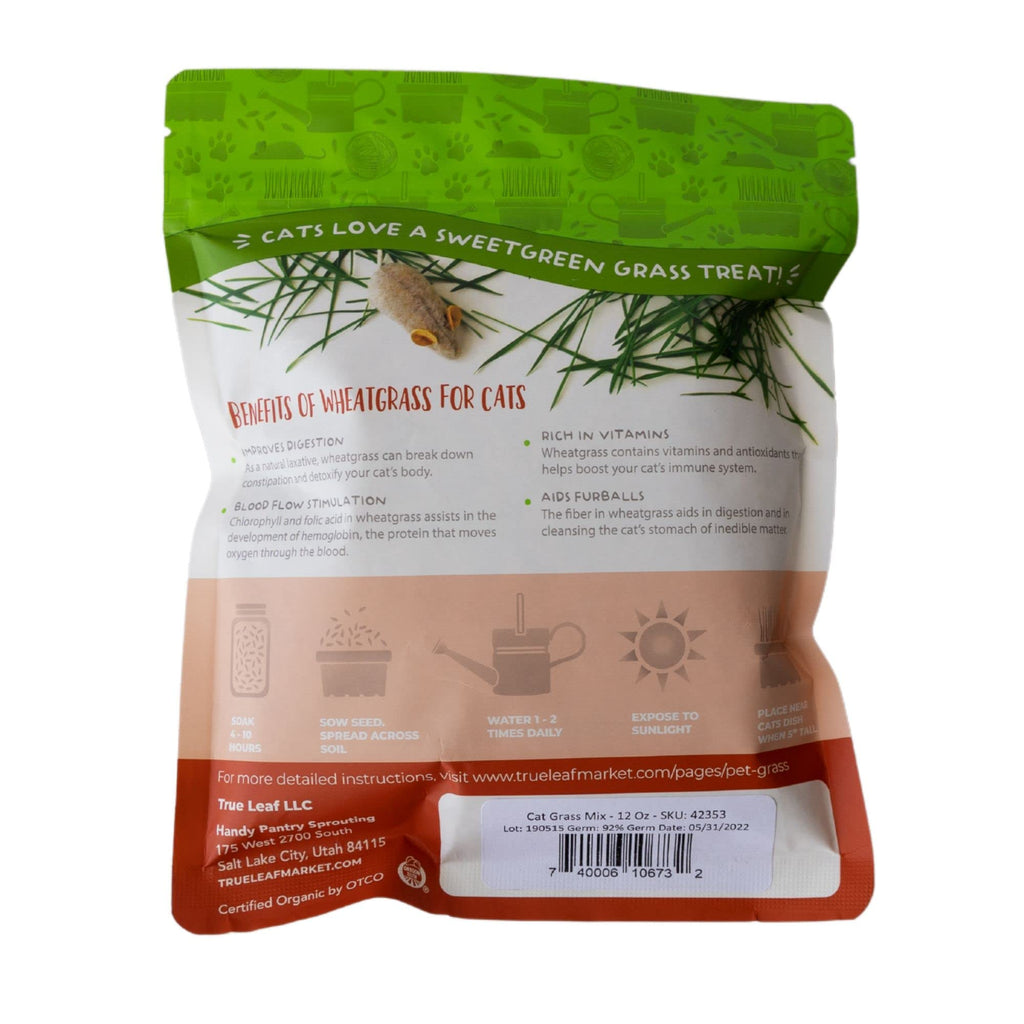 Organic Cat Grass Seed Blend 12 oz G308718