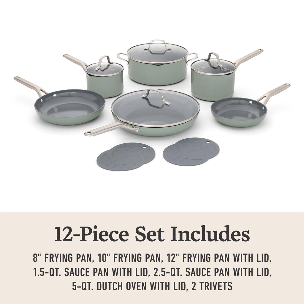 Ceramic Nonstick 12-pc. Cookware Set M6793