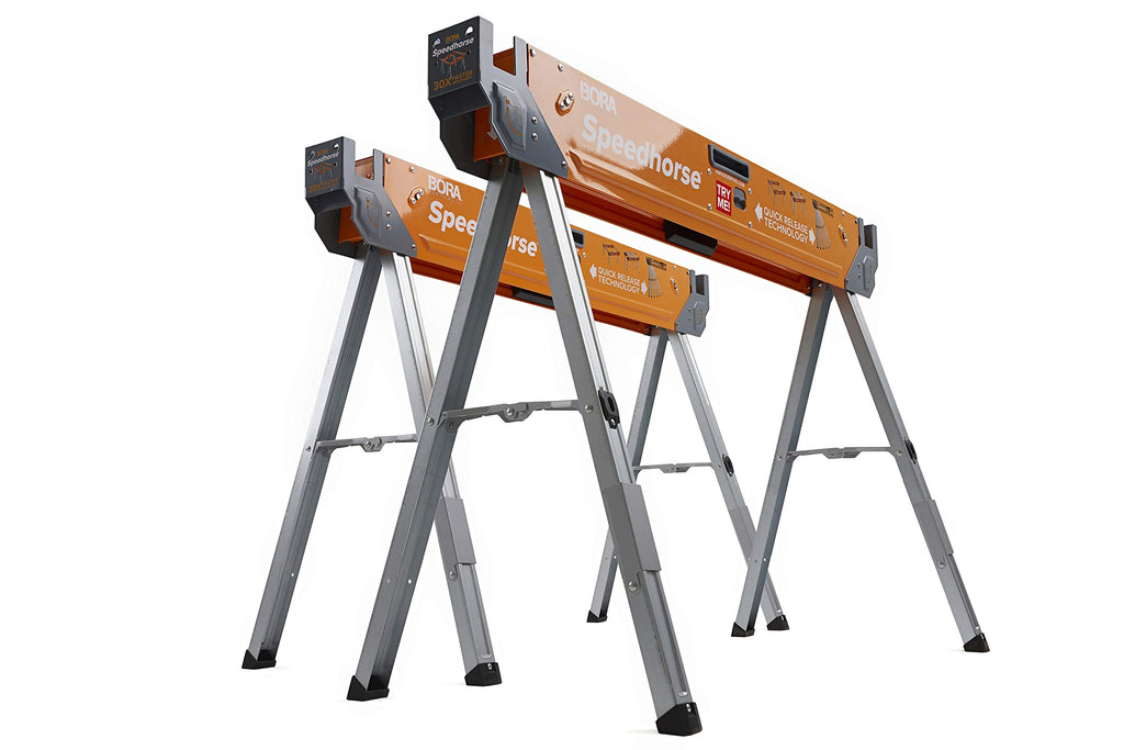 2 Pack Folding Heavy Duty Metal Sawhorse Z325419
