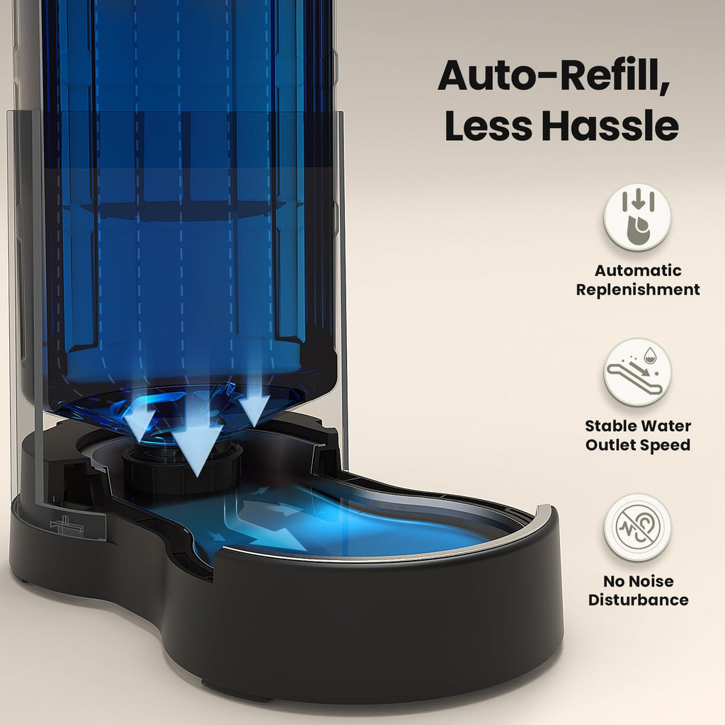 Gravity Dog Water Bowl Dispenser 8L Black D7403