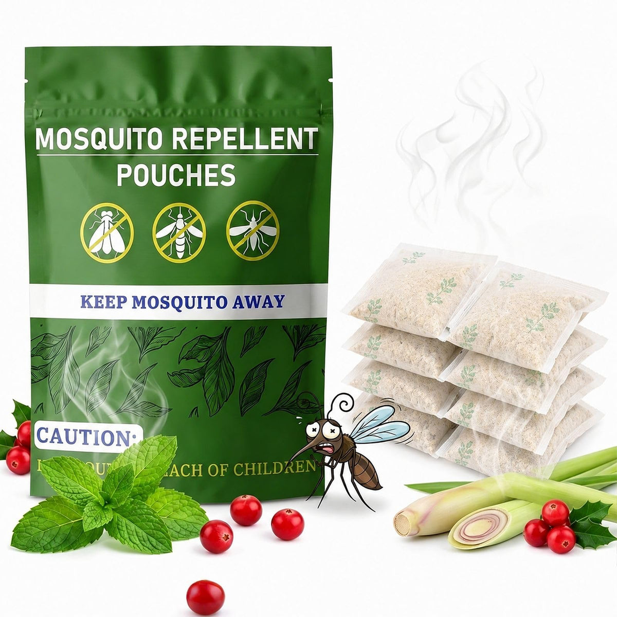 Mosquito Repellent Pouches 60 Days 8 Pack P10364