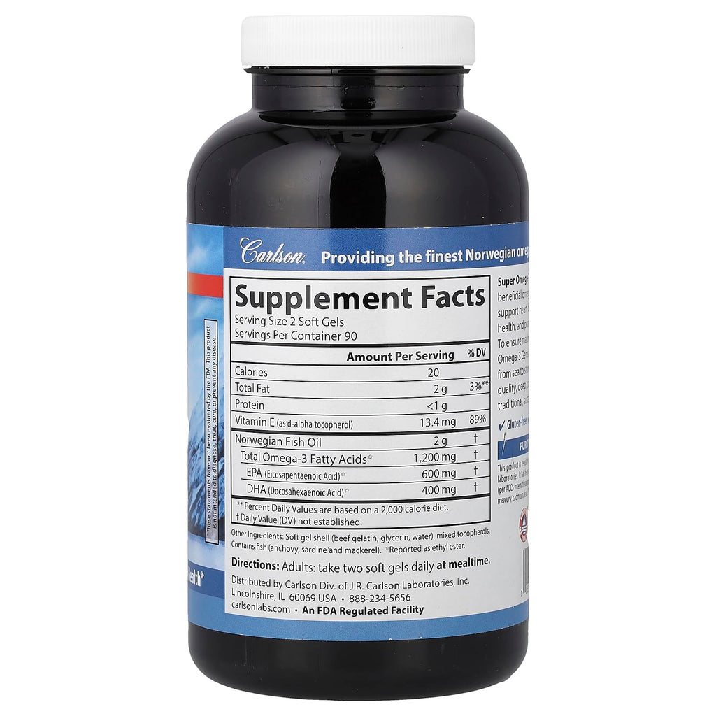 Omega-3 1200 mg 180 Softgels E3172