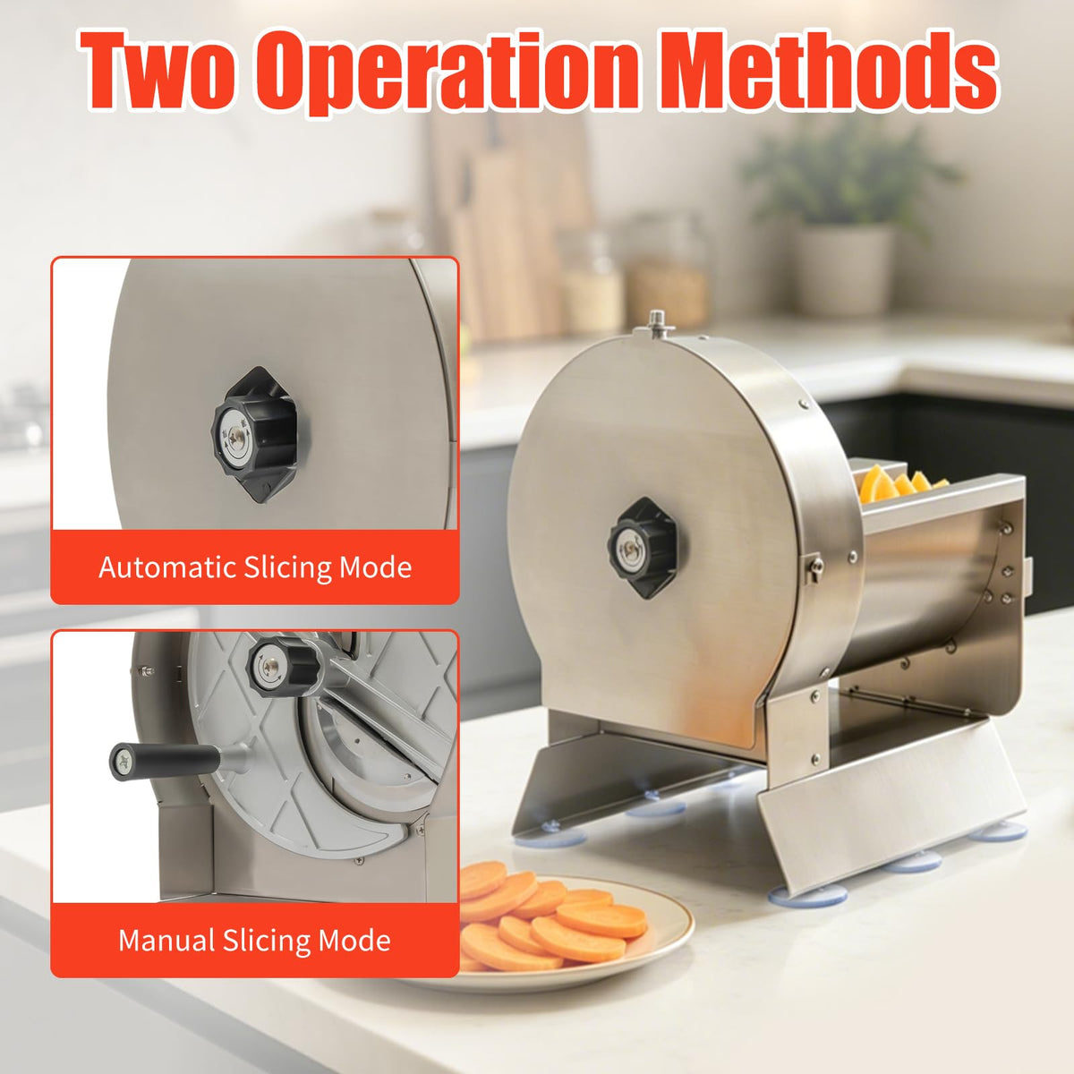 Electric Vegetable Slicer 2 IN 1 0-12mm Thickness Adjustable M858