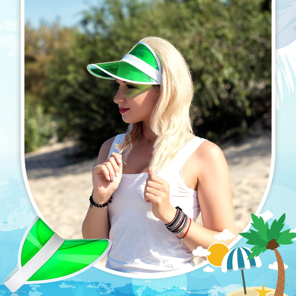Poker Visors Golf Hats D884