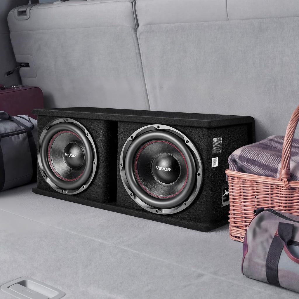 Dual 12" Enclosed Powered Subwoofer with Amplifier A191357