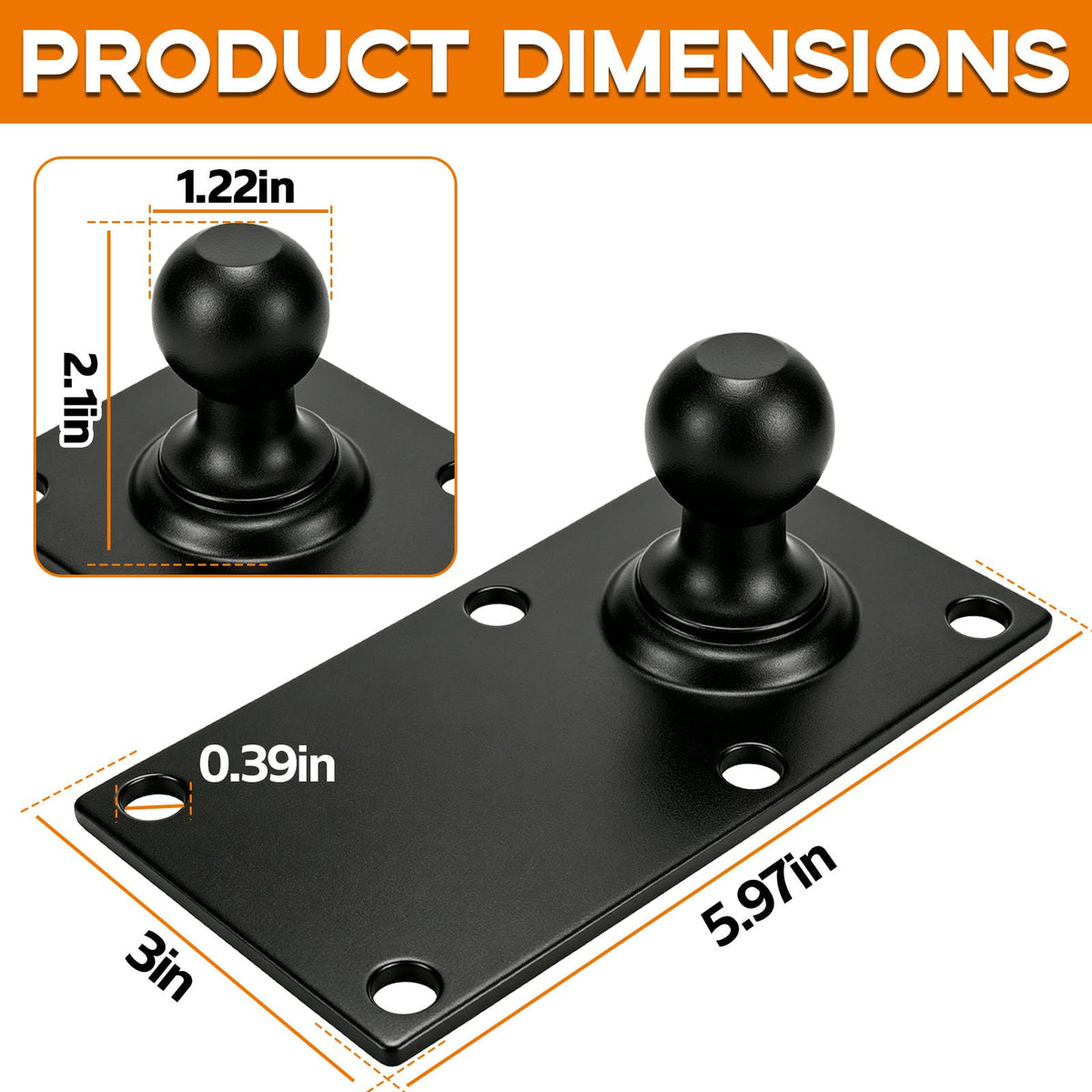 Trailer Sway Control Ball Plate W515