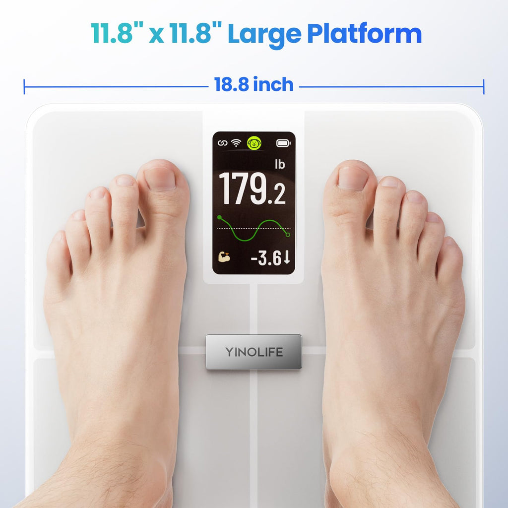 Digital Bathroom Weight Scale with 4.3" Color Display P58022
