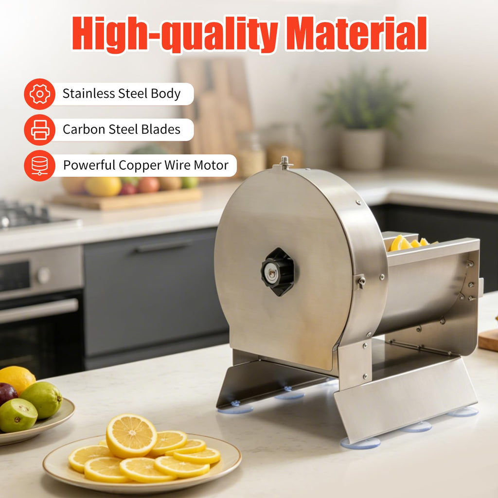 Electric Vegetable Slicer 2 IN 1 0-12mm Thickness Adjustable M858