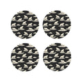 White Bear Print Coasters Set of 4 Y30784