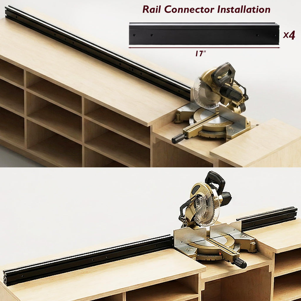 Miter Saw Fence System with Flip Stop U696404