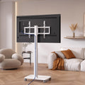 White Rolling TV Stand A916