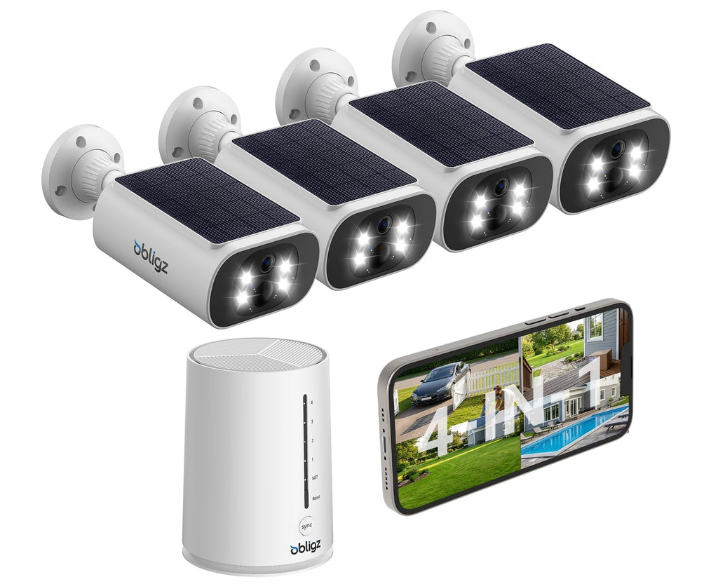 4MP Solar Security Cameras Wireless Outdoor S29743