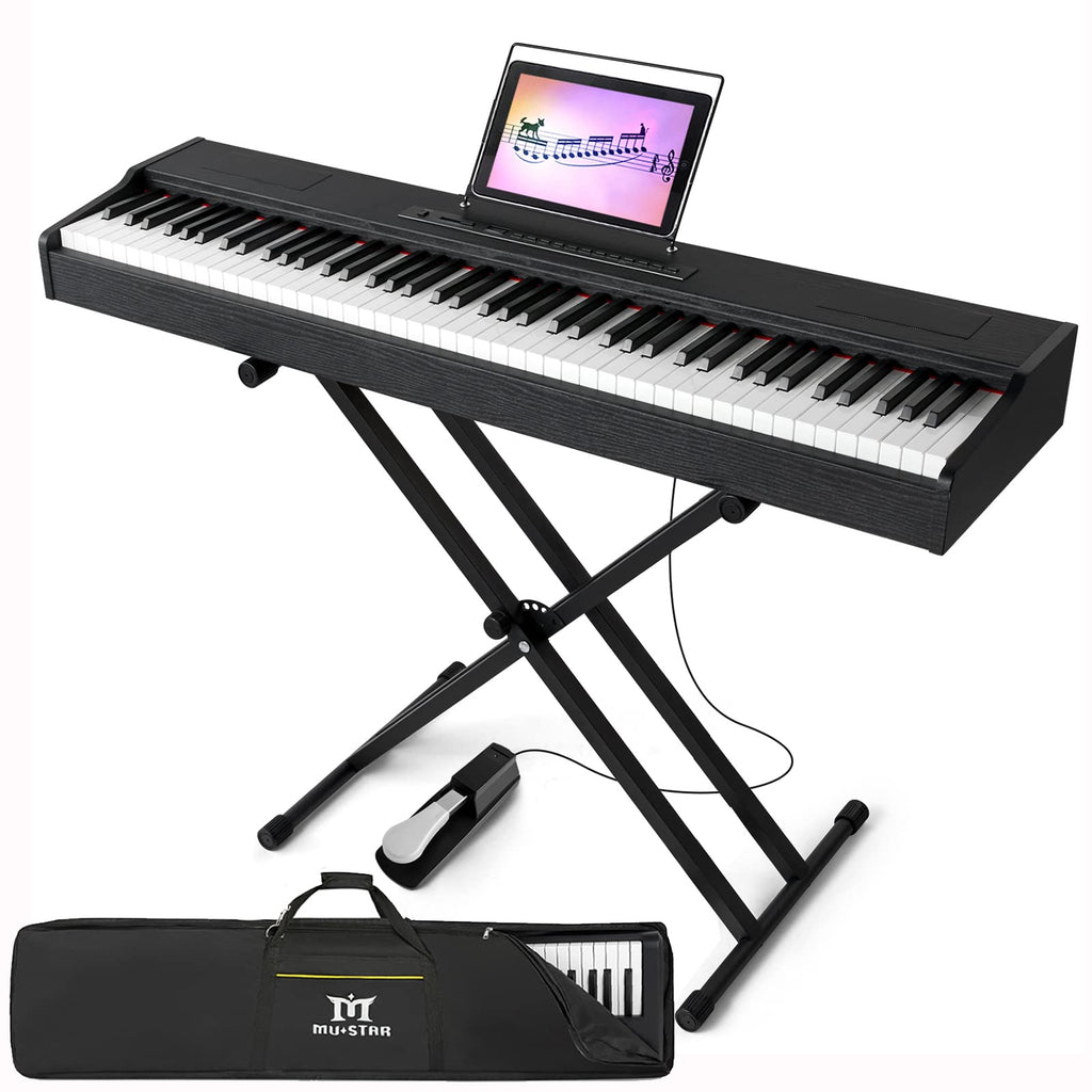88 Key Fully Weighted Hammer Action Digital Piano with Stand Q543
