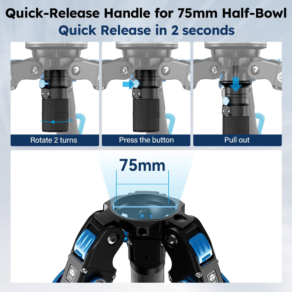 Carbon Fiber Video Tripod with Fluid Head X201297