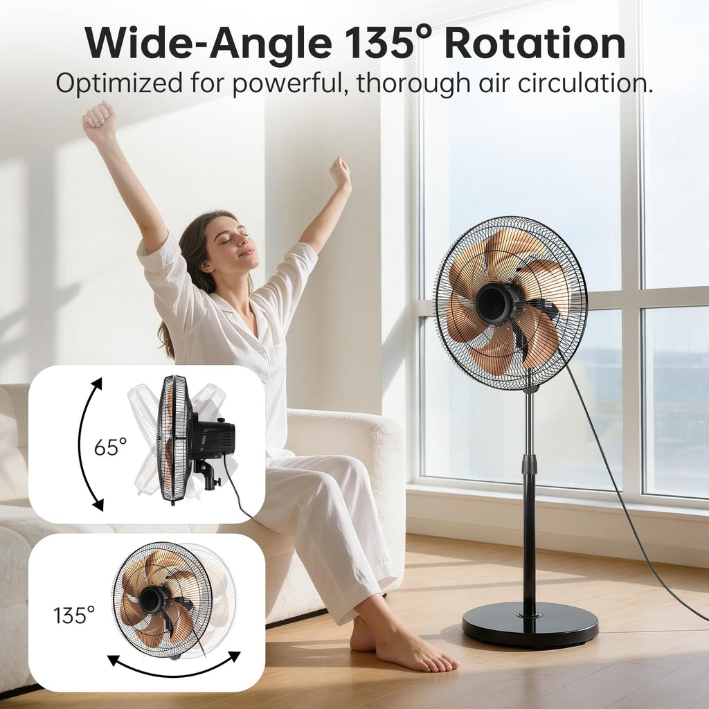18 Inch Oscillating Metal Stand Fan O748160