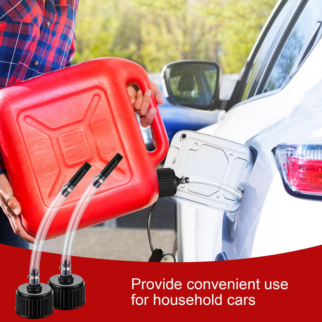 4 Pcs Fuel Jug Cap Replacement with Hose Kit P200