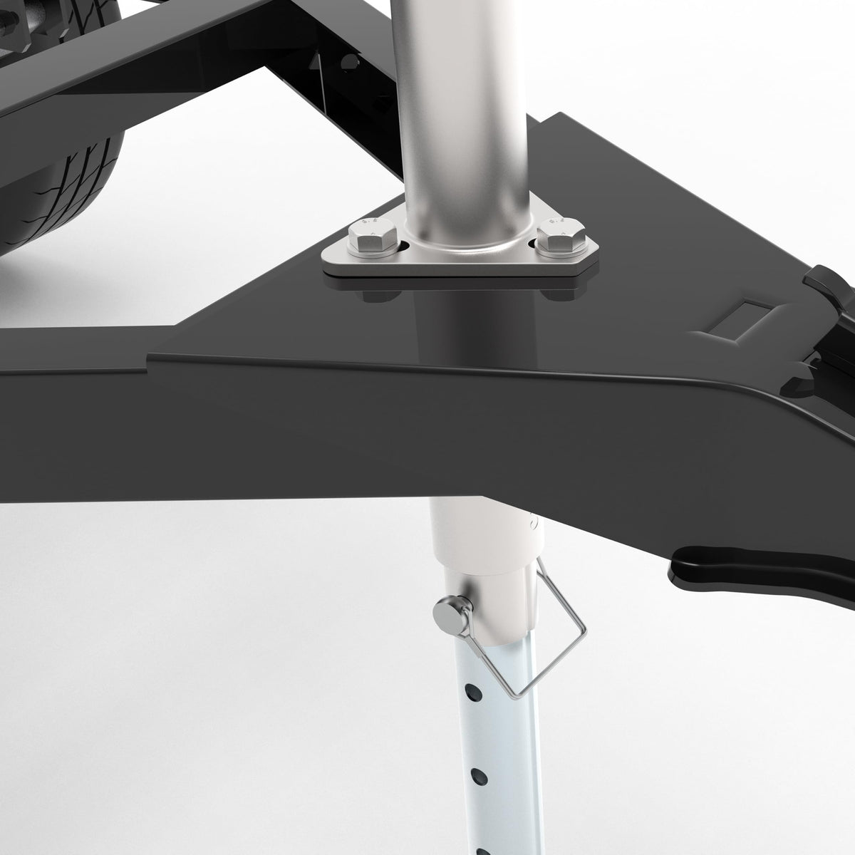 A Frame Trailer Jack with Drop Leg 15" Lift R664