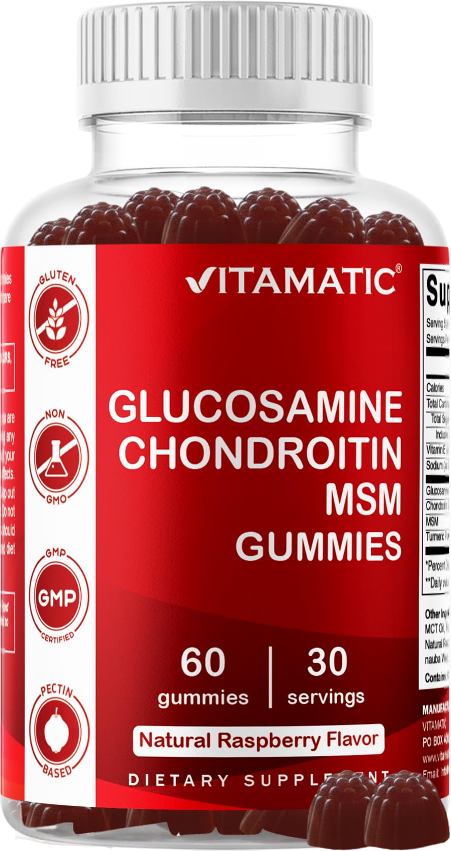 Glucosamine Chondroitin with MSM & Vitamin E 60 Gummies I51034