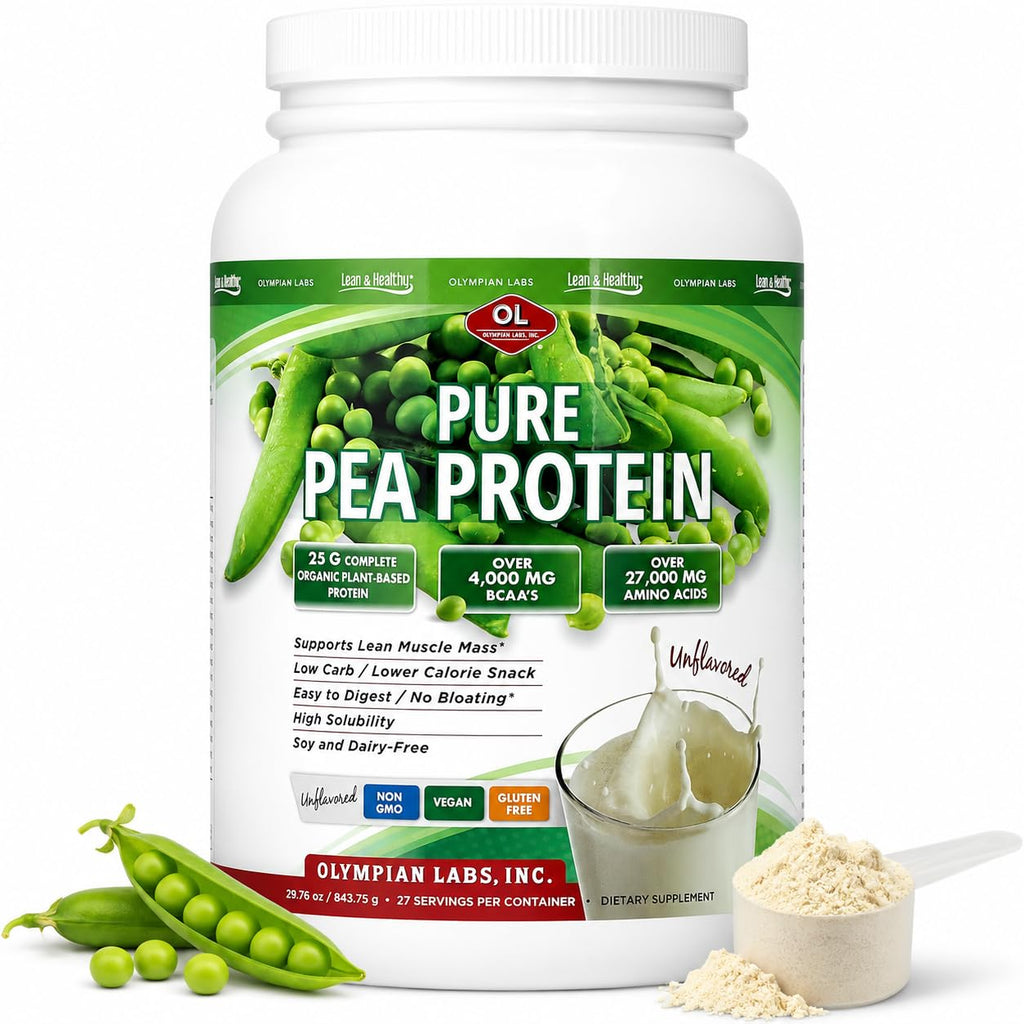 Plant Based Pea Protein Powder, Unflavored, 2 Pound P951291