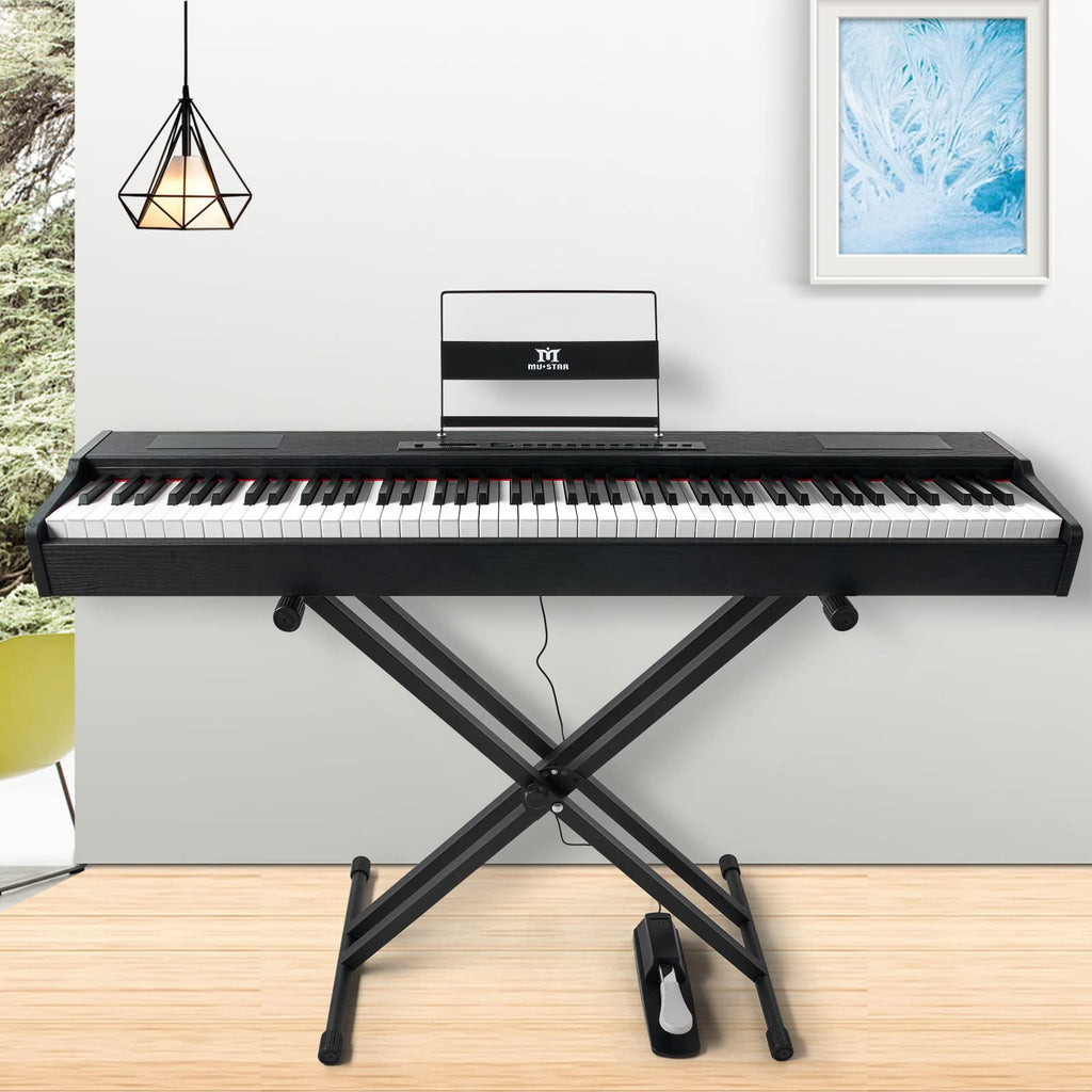 88 Key Fully Weighted Hammer Action Digital Piano with Stand Q543