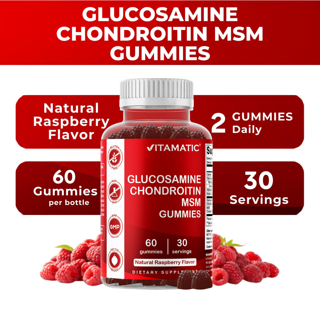 Glucosamine Chondroitin with MSM & Vitamin E 60 Gummies I51034