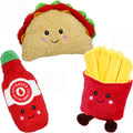 3-Pack Squeaky Plush Dog Chew Toys Set G19616