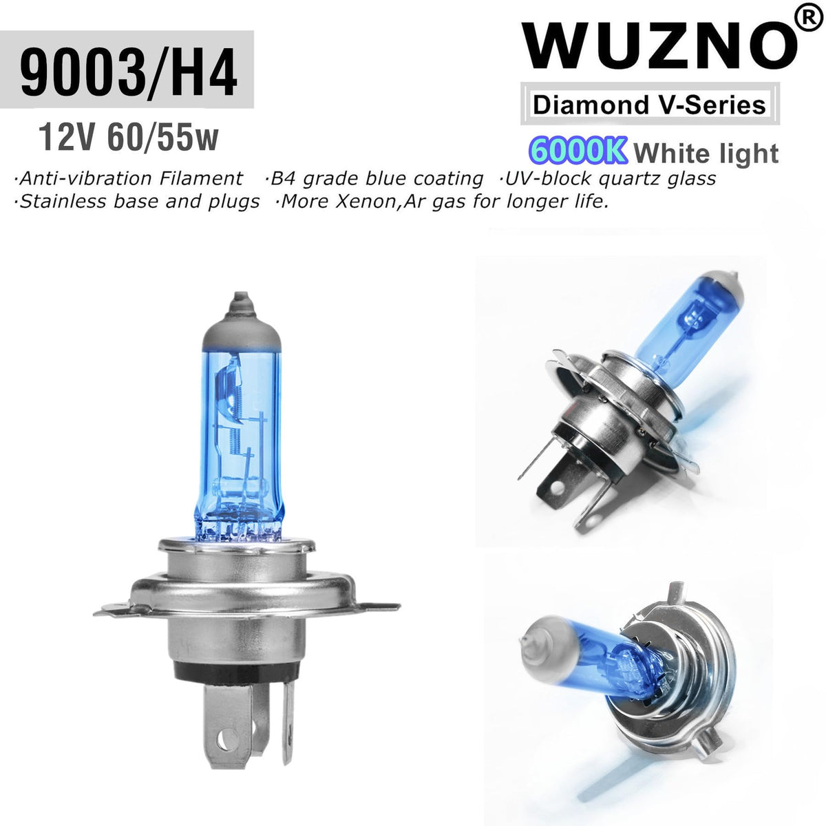 Halogen Headlight Bulbs 9003/H4 6000k White 2 pack Y66183