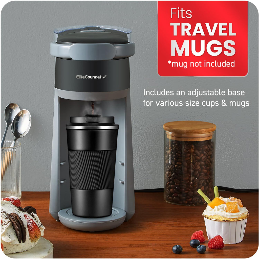 2-in-1 Capsule Coffee Maker, K-Cup & Grounds, Black U35521