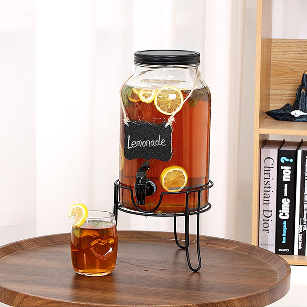 1.5 Gallon Glass Drink Dispenser with Spigot N7664