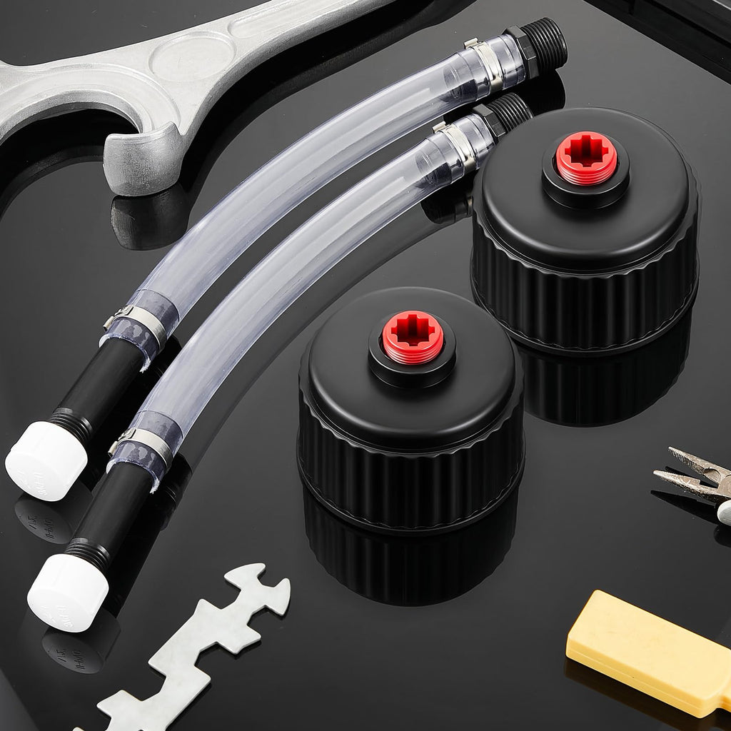 4 Pcs Fuel Jug Cap Replacement with Hose Kit P200