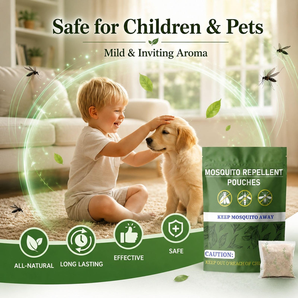 Mosquito Repellent Pouches 60 Days 8 Pack P10364