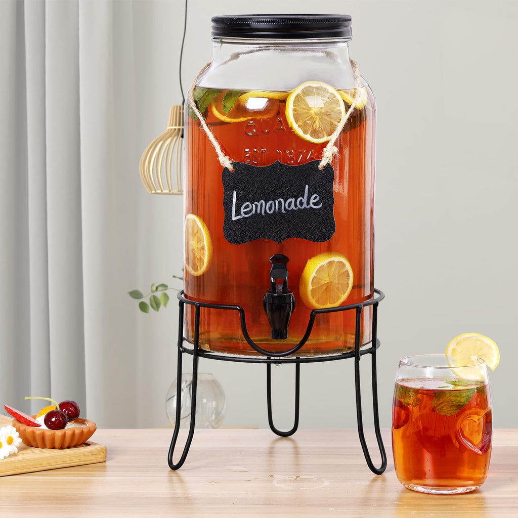 1.5 Gallon Glass Drink Dispenser with Spigot N7664