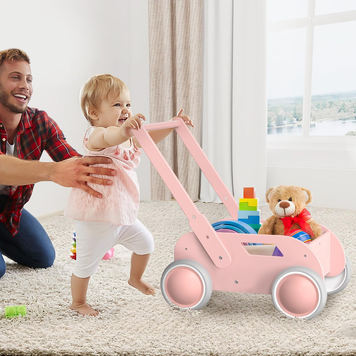Wooden Baby Push Walker K8111