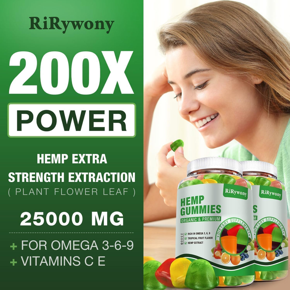 Hemp Gummies 3 Packs 240 Counts Y962992