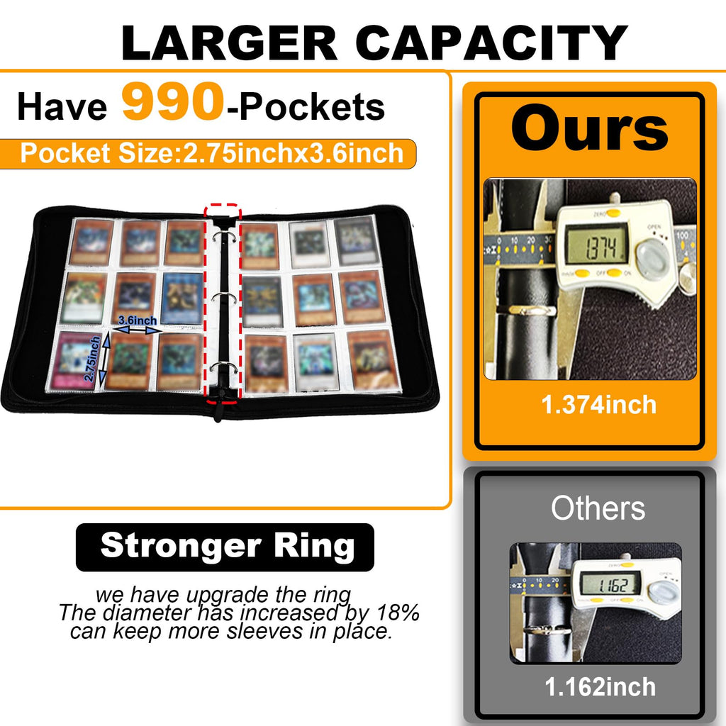Trading Card Binder 990 Pockets G713