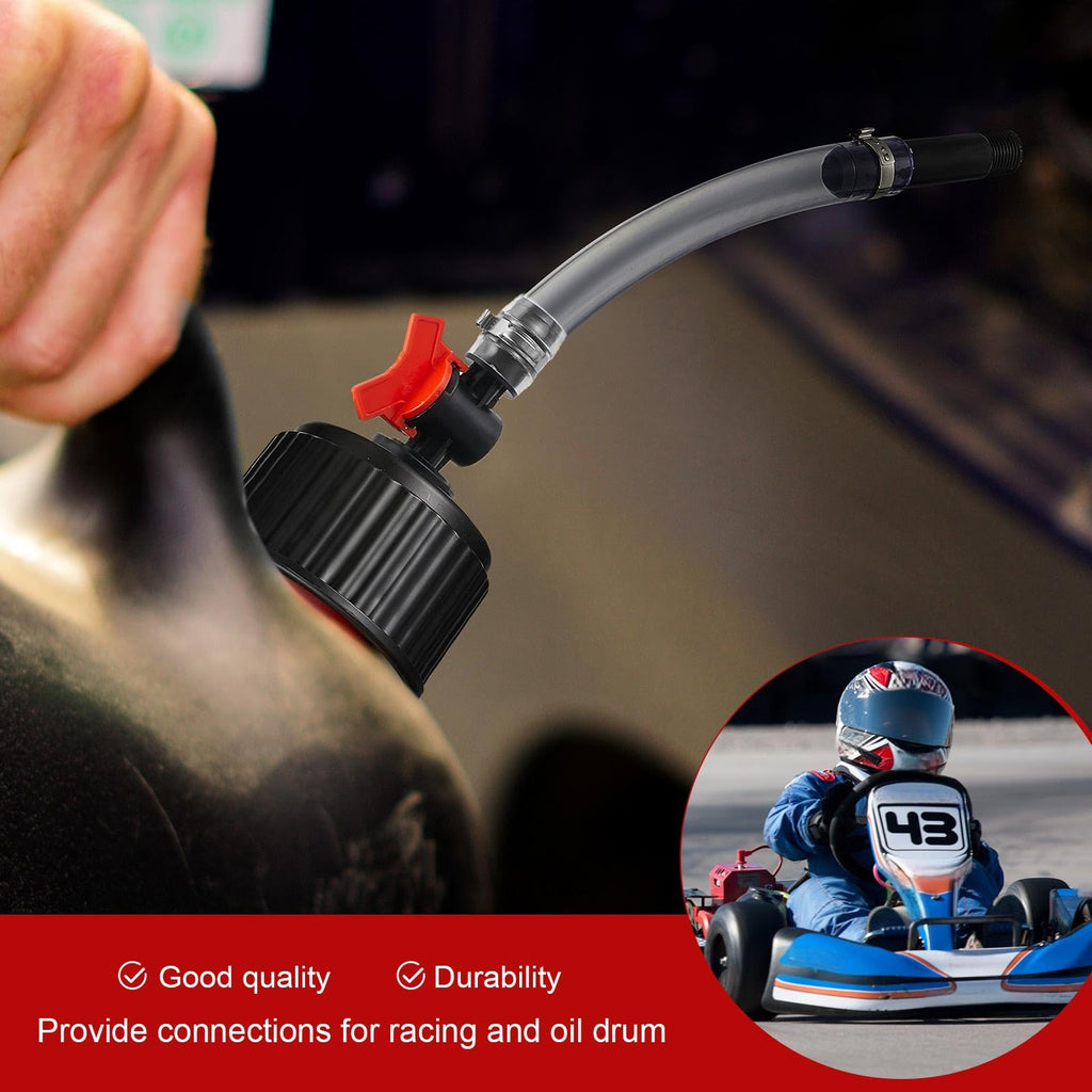 4 Pcs Fuel Jug Cap Replacement with Hose Kit P200