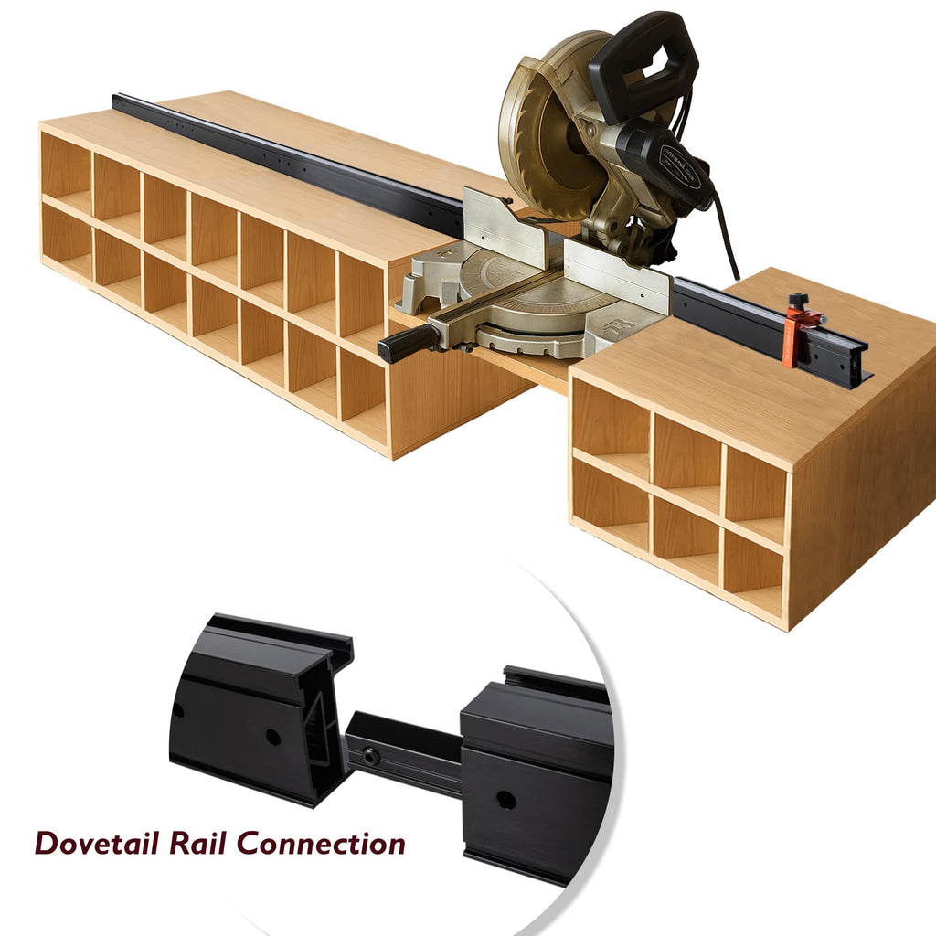 Miter Saw Fence System with Flip Stop U696404
