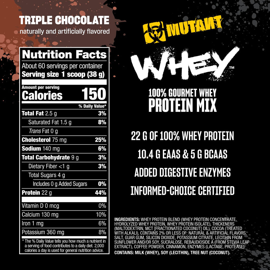 Whey Protein Powder Triple Chocolate 5 lb B67269