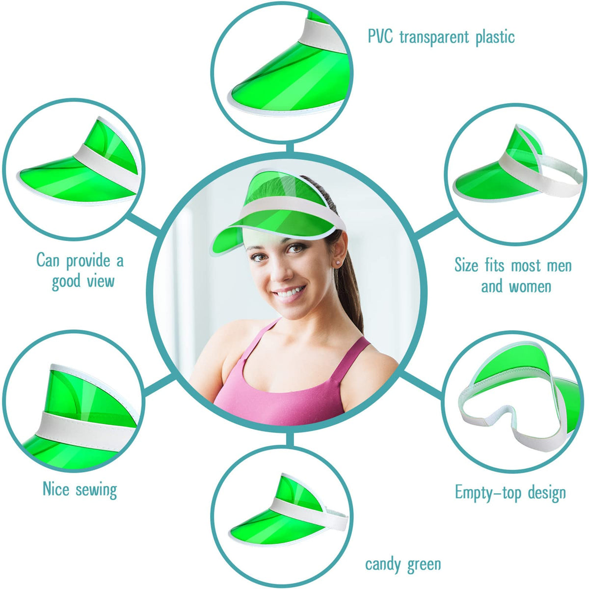Poker Visors Golf Hats D884
