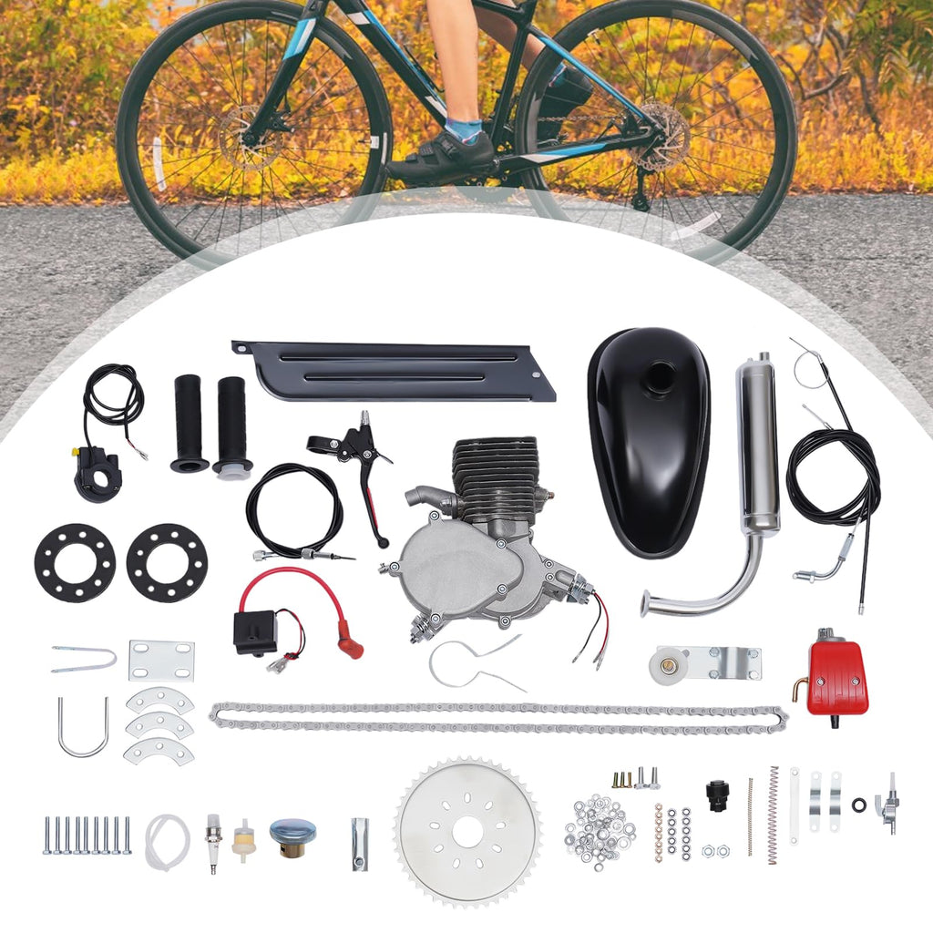 100CC 2-Stroke Bicycle Engine Kit with Air-Cooling J959325