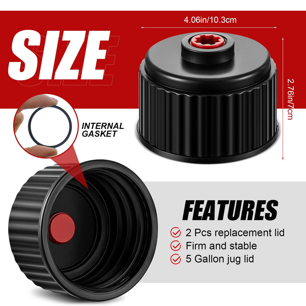 4 Pcs Fuel Jug Cap Replacement with Hose Kit P200