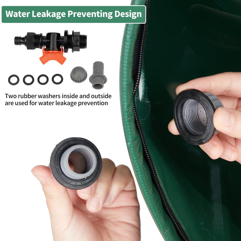 50 Gallon Foldable PVC Rain Barrel with Filter D65167