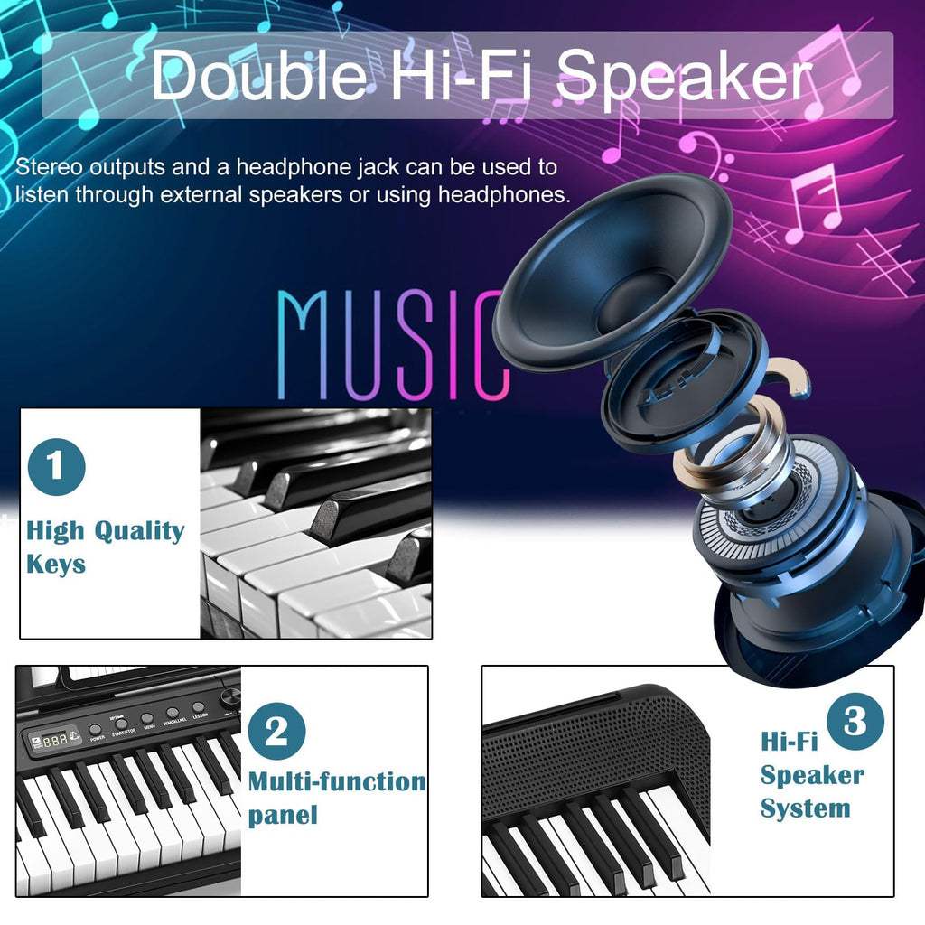 88 Key Semi Weighted Digital Piano with Stand W60831