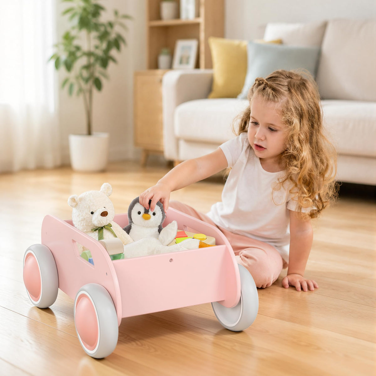 Wooden Baby Push Walker K8111