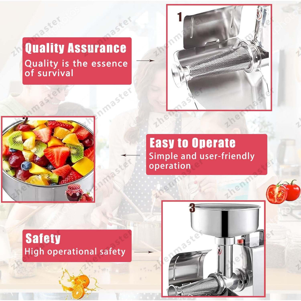 450W Stainless Steel Electric Juicer M2153