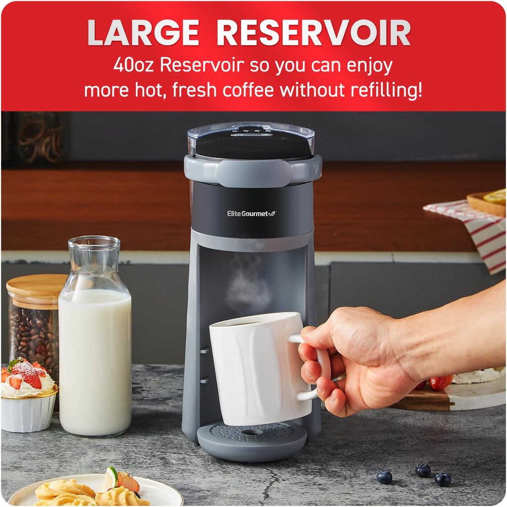 2-in-1 Capsule Coffee Maker, K-Cup & Grounds, Black U35521