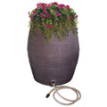 50-Gallon Whiskey Rain Barrel with Planter and Diverter M317