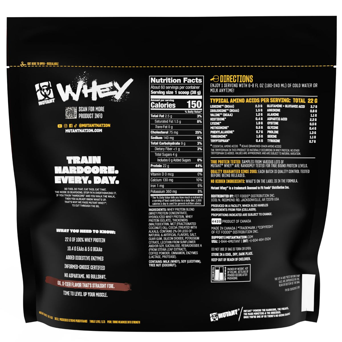 Whey Protein Powder Triple Chocolate 5 lb B67269