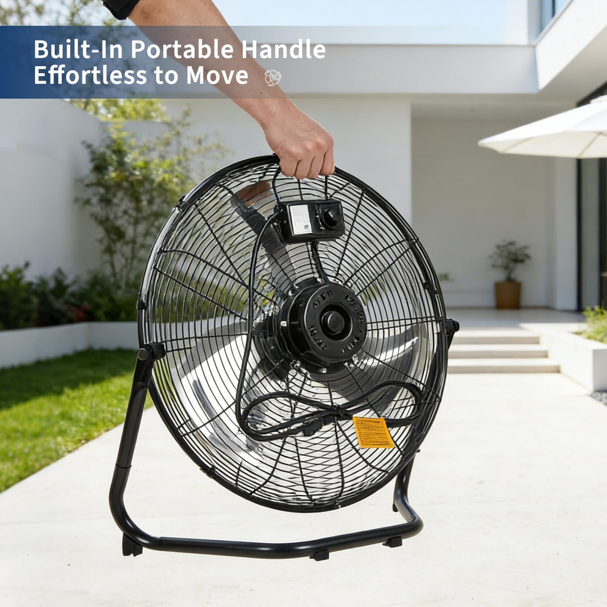 20 Inch 3 Speed High Velocity Industrial Floor Fan O1364
