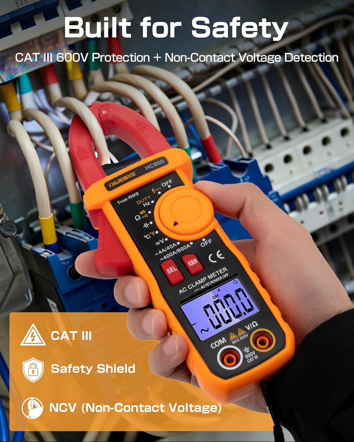600A True RMS Clamp Meter S938